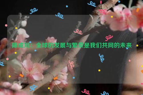 详细阅读:陈成川:全球的发展与繁荣是我们共同的未来 陈成川:全球的发展与繁荣是我们共同的未来